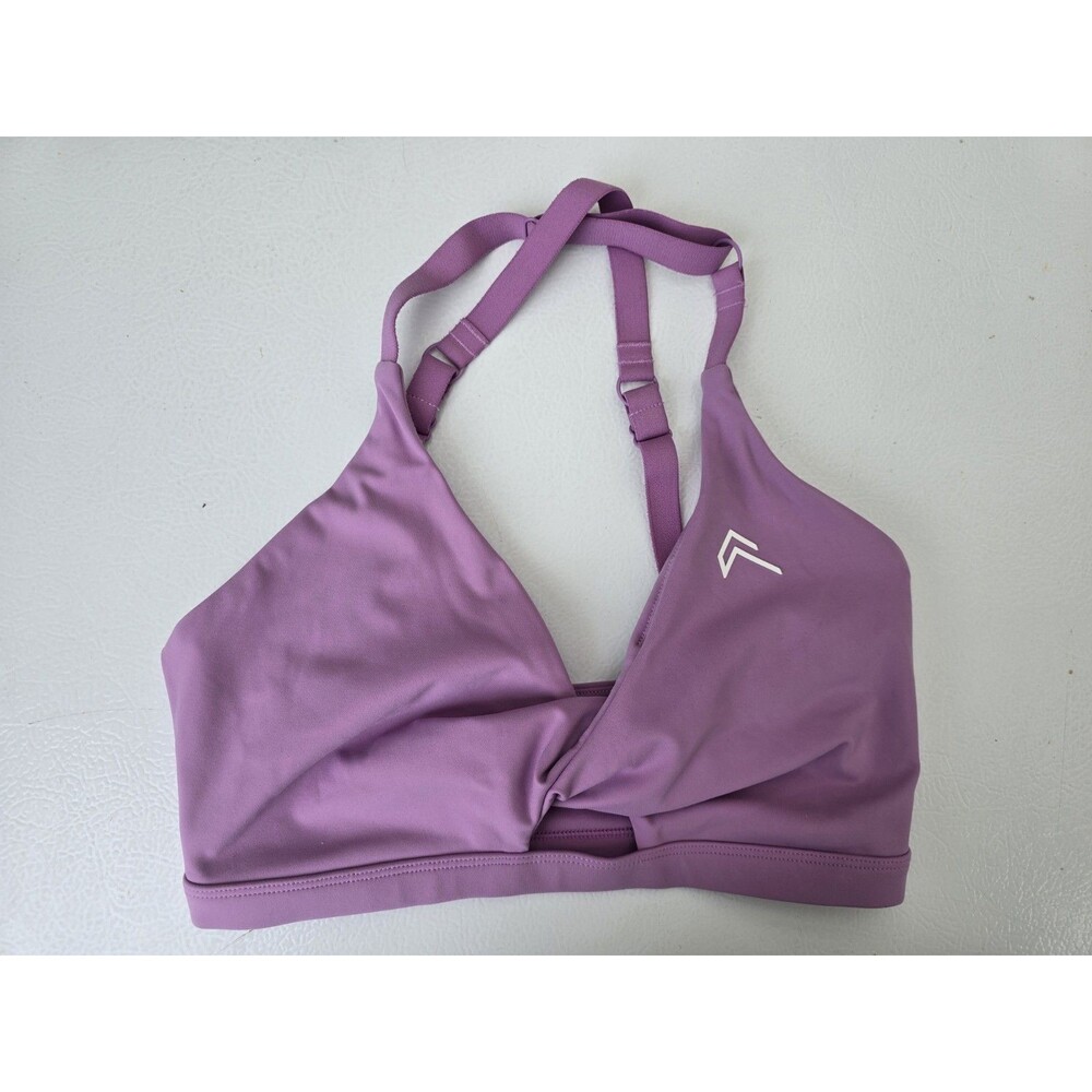 Oner Active Unified Twist Sports Bra Womens Small Purple Strappy Padded